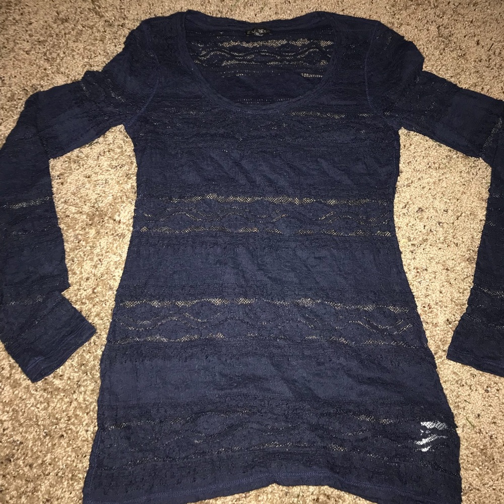 Express xs lace top